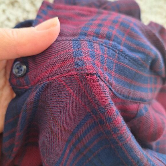 Rails Red Blue Plaid Button Down Shirt size S - Picture 4 of 7